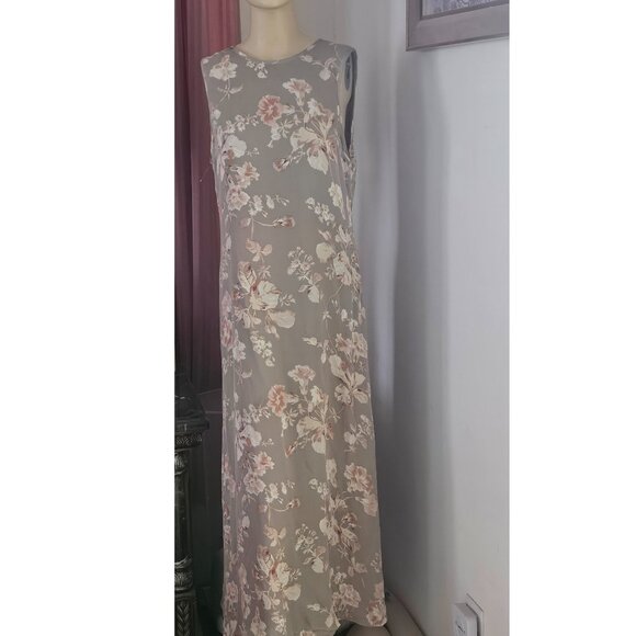 Lauren Ralph Lauren Floral Pastel Silk Maxi Dress - Picture 7 of 9